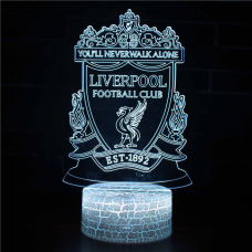 3Д Лампа - нічник - Ліверпуль (Liverpool) - Подарунок футболісту