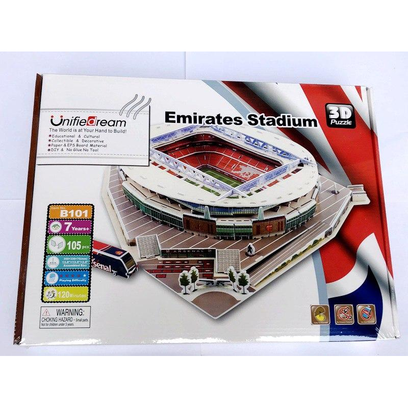 3Д пазл стадіон Емірайтс (Арсенал) 3D Pazzle - Emirates Stadium (Arsenal)