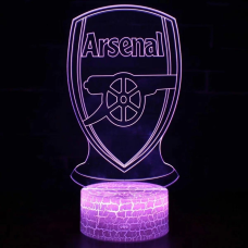 3Д Лампа - нічник - Арсенал (Arsenal London) - Подарунок футболісту